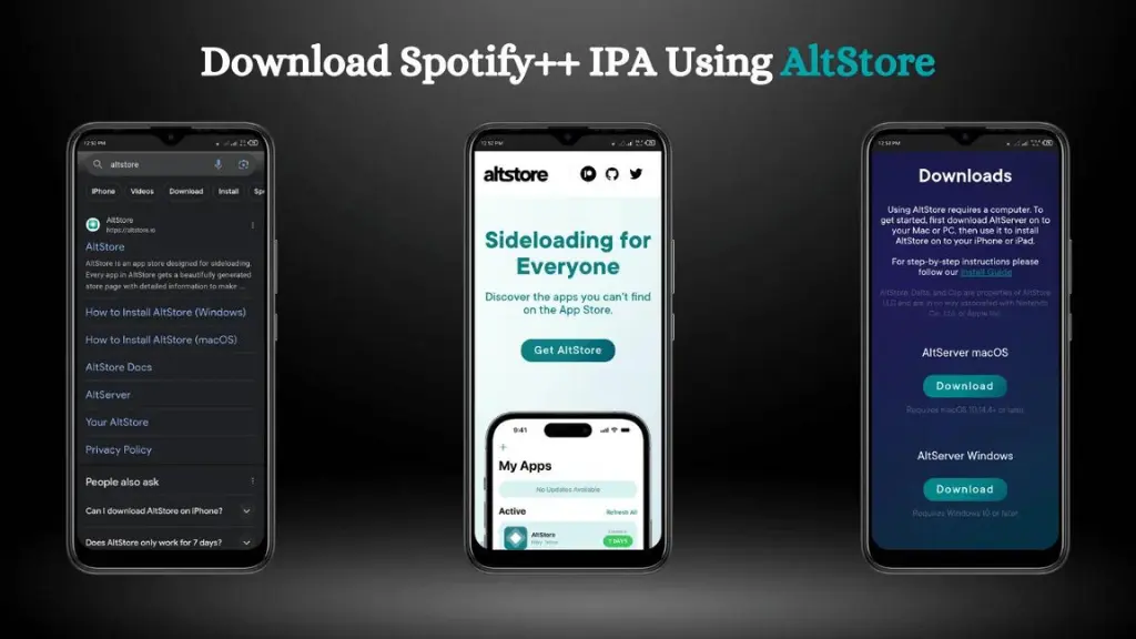 download Spotify plus plus IPA using altstore