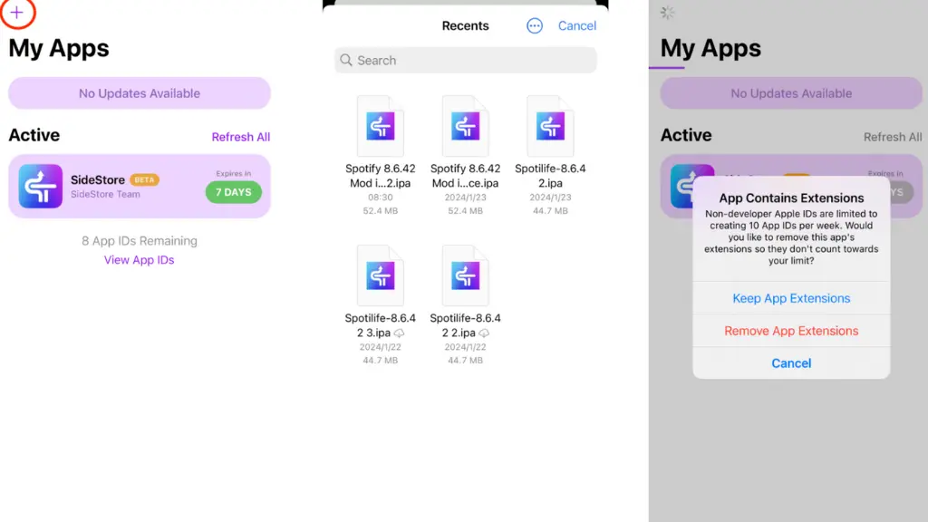 download Spotify +IPA sidestore